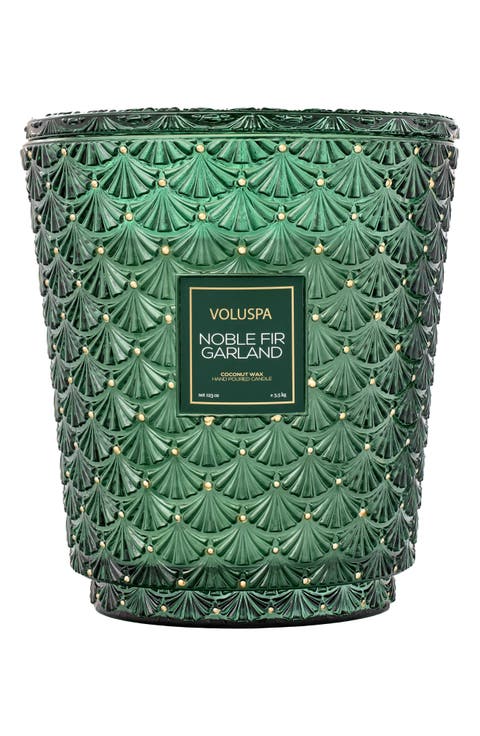 Noble Fir Garland Candle 5-Wick Hearth Candle