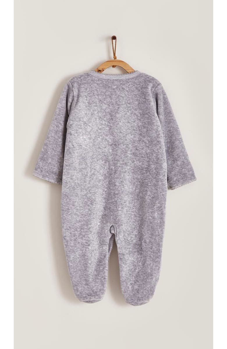 Babycottons Premium Peruvian Pima Cotton In The Woods Reversible Footie for Infant, Alternate, color, Grey