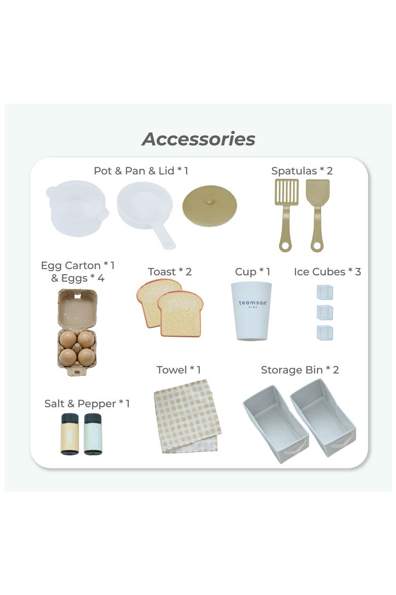 Little Chef Savannah Play Kitchen & Accessories, Alternate, color, GREEN