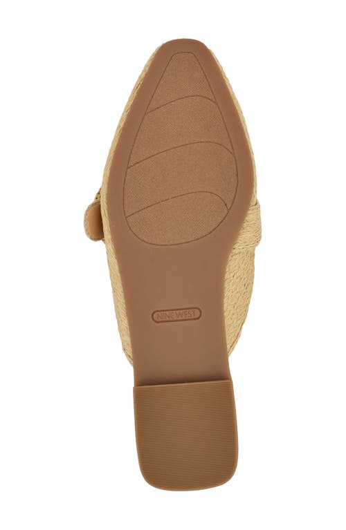 Shop Nine West Caspe Woven Mule In Light Natural