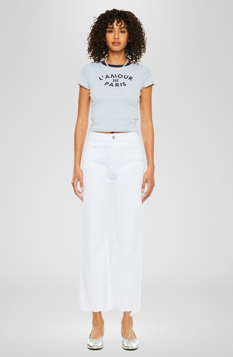 Skyla High Rise Slim Wide Leg Jeans