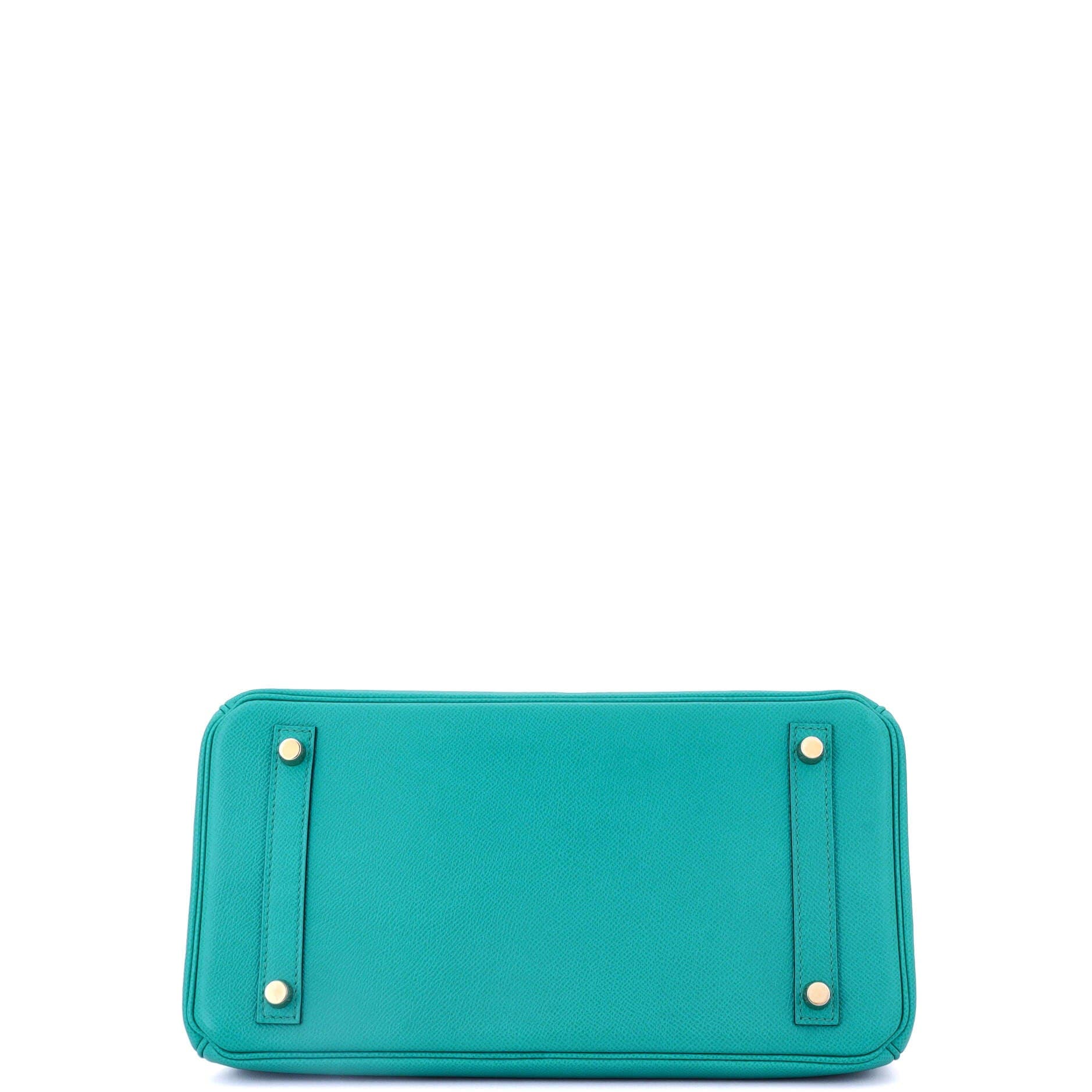 Pre-Owned Hermes Birkin Handbag Blue Epsom with Gold Hardware 30, Alternate, color, 