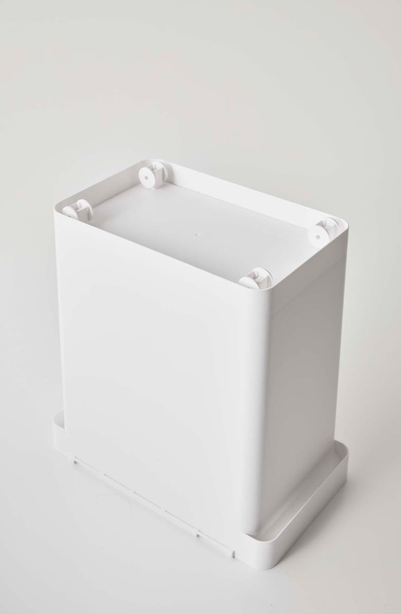 Yamazaki Extra-Large Airtight Pet Rolling Food Storage Container, Alternate, color, White