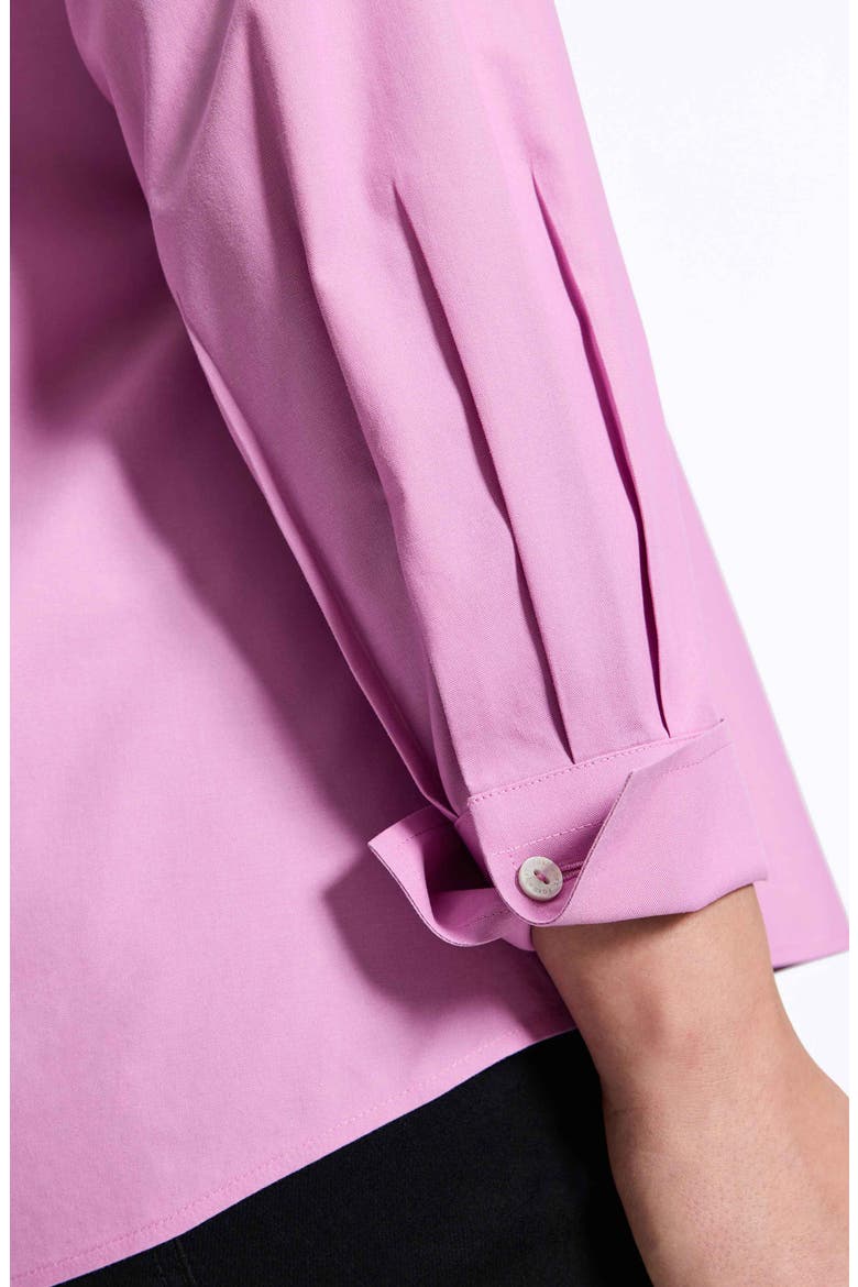 Mary Cotton Button-Up Shirt, Alternate, color, ROSE QUARTZ