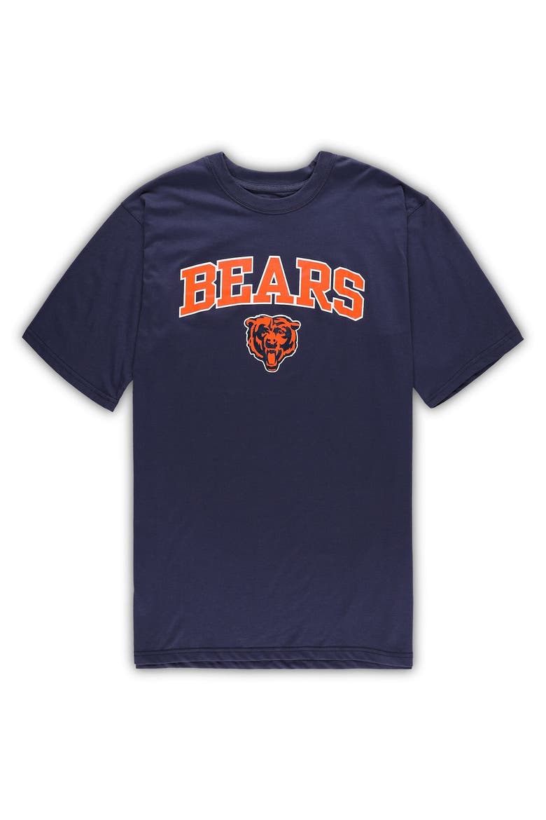 Men's Concepts Sport Navy/Heather Gray Chicago Bears Big & Tall T-Shirt & Pants Sleep Set, Alternate, color, Navy