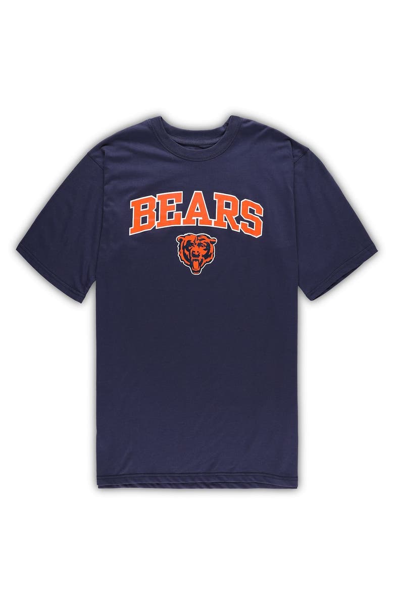 CONCEPTS SPORT Men's Concepts Sport Navy/Heather Gray Chicago Bears Big & Tall T-Shirt & Pants Sleep Set, Alternate, color, 