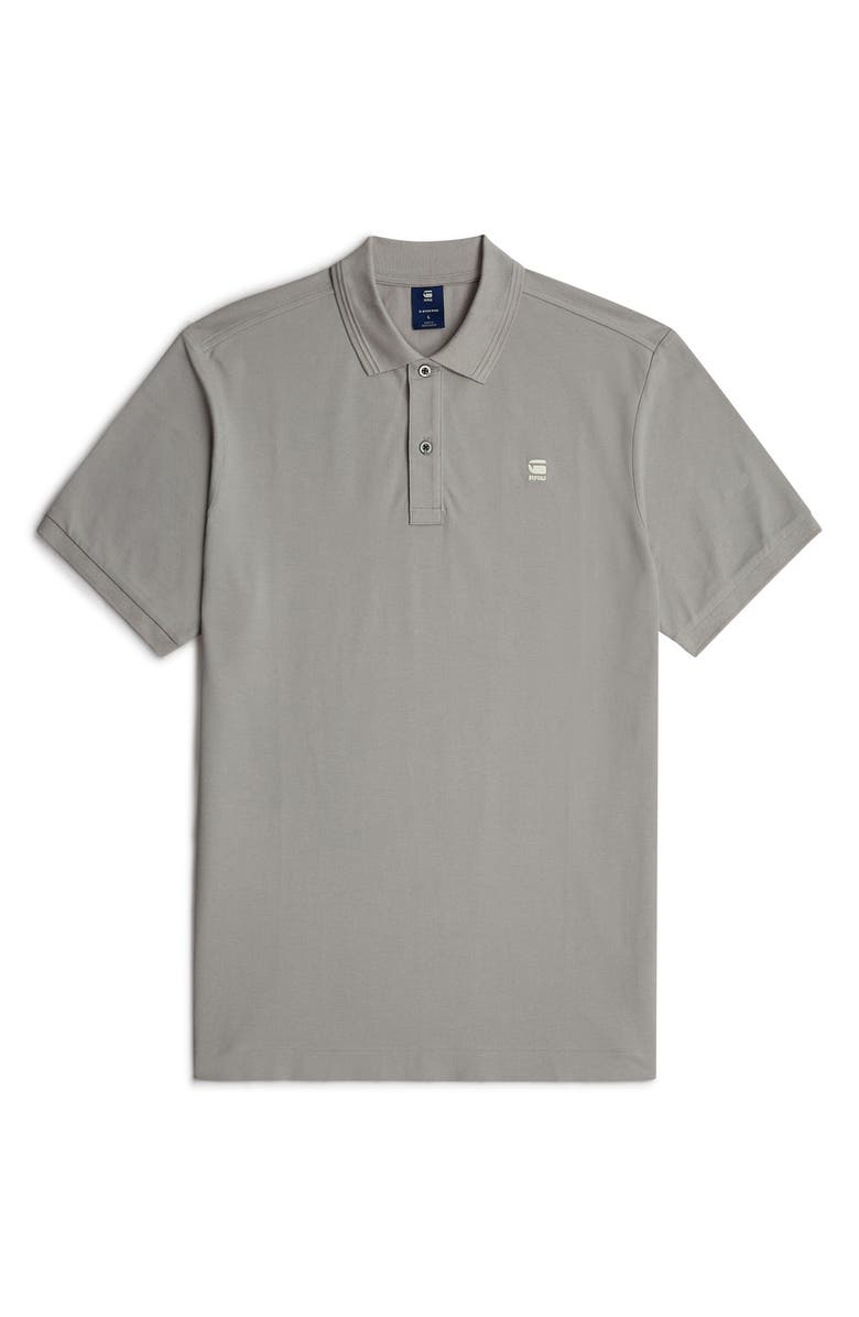 G-STAR Dunda Slim Fit Piqué Polo, Alternate, color, Grey Alloy