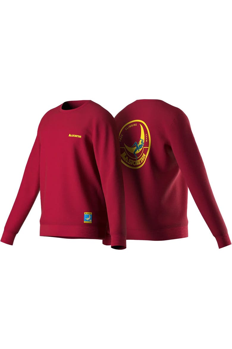Climbing On The Moon Sweatshirt - Men's, Alternate, color, Fucsia/Giallo