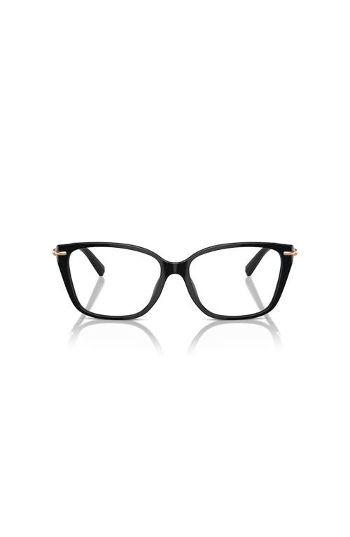 Tiffany & Co . 55mm Rectangle Optical Glasses In Black