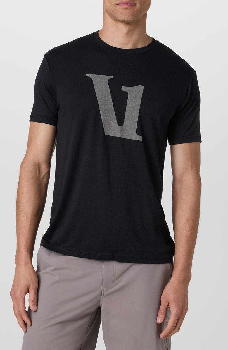 Vuori V1 Logo Graphic T-Shirt, Main, color, Black