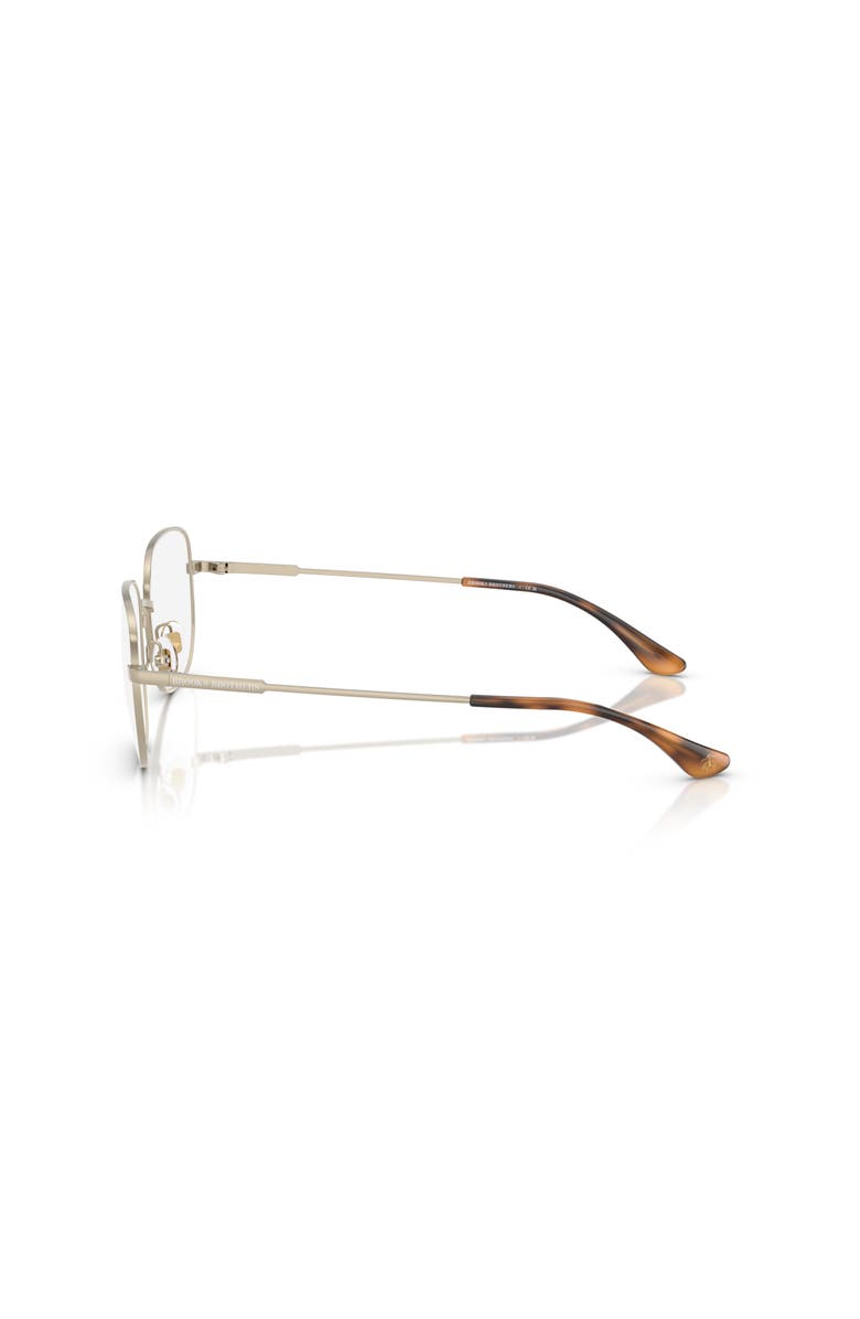 Brooks Brothers 54mm Oval optical glasses, Alternate, color, Gold