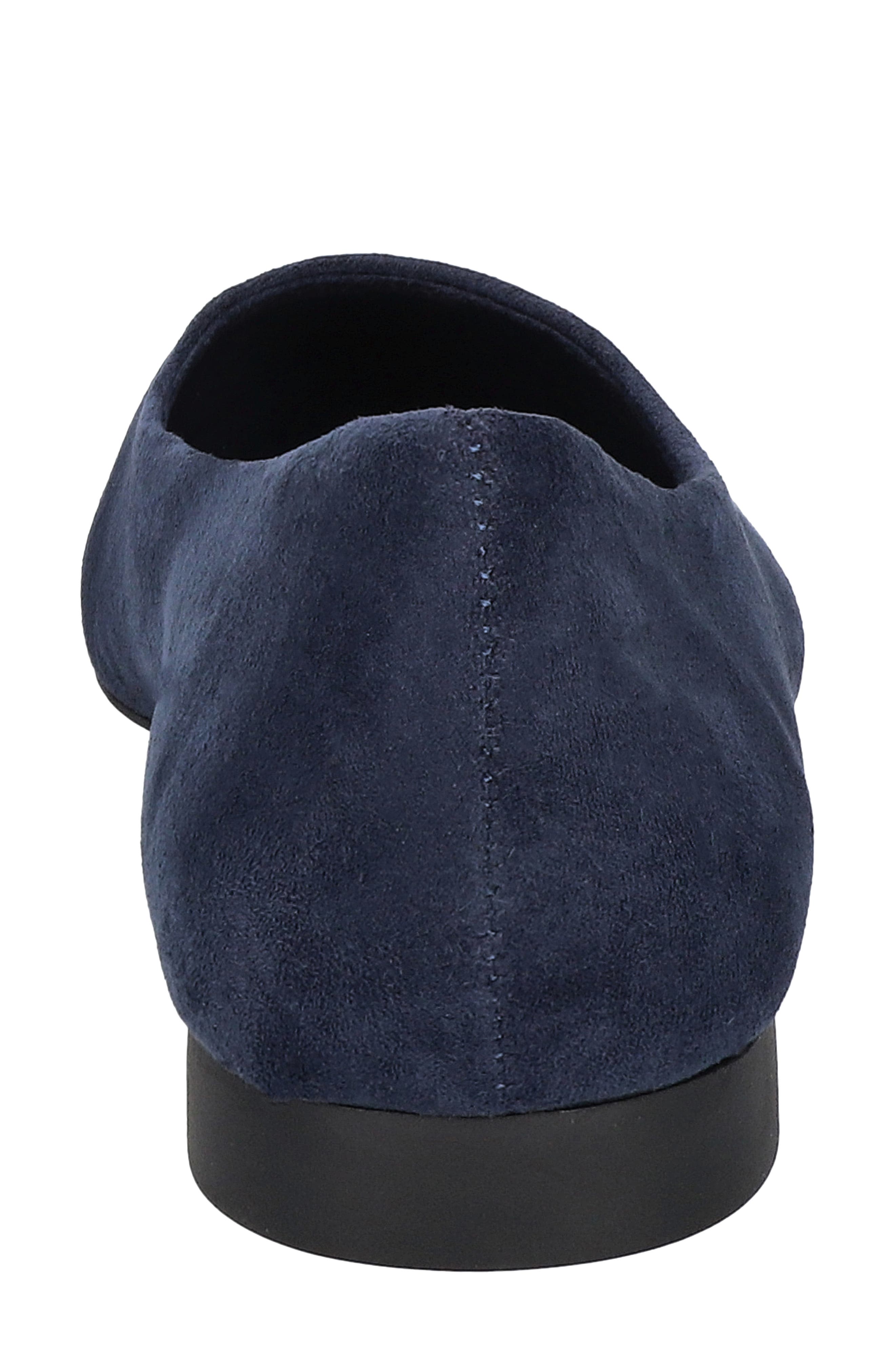 Mireya Pointed Toe Flat, Alternate, color, NAVY SUEDE