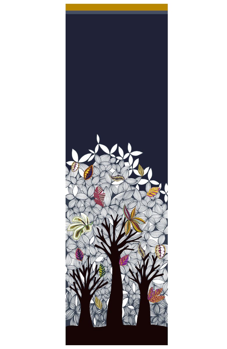 Elizabetta Bosco - Wool Scarf, Alternate, color, Navy