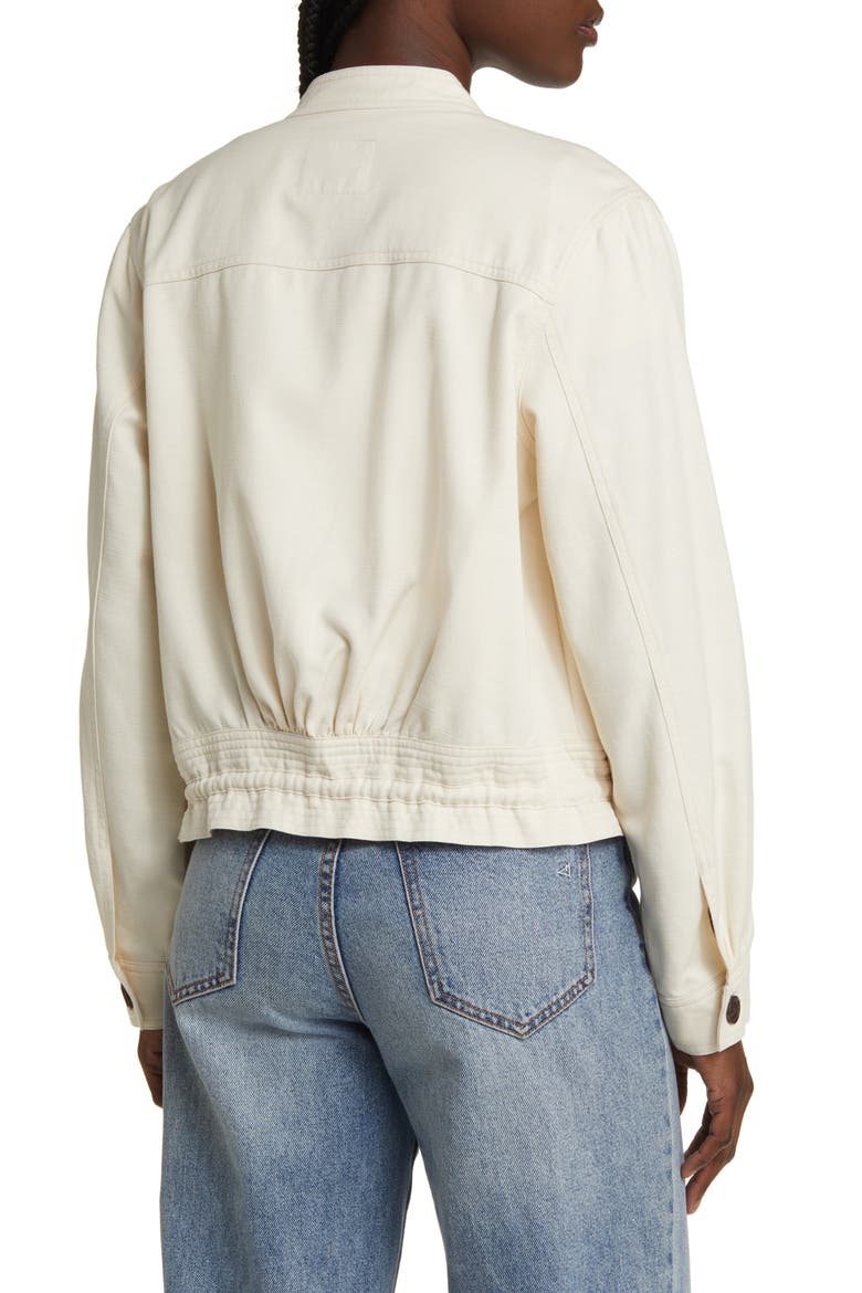 Alma Cotton Blend Jacket, Alternate, color, ECRU
