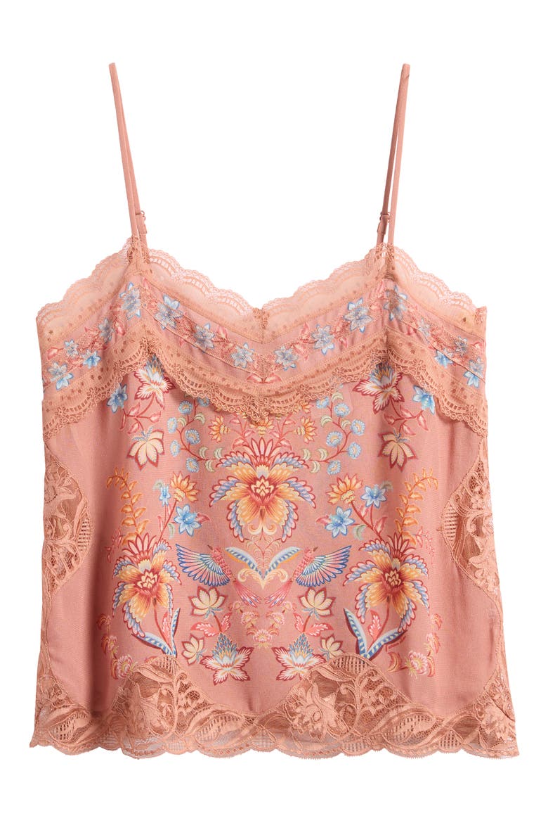 Mocha Ties Lace Camisole, Alternate, color, BOHO ENCHANCE MOCHA