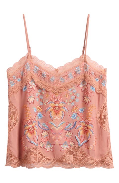 Mocha Ties Lace Camisole