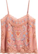 FARM Rio Mocha Ties Lace Camisole