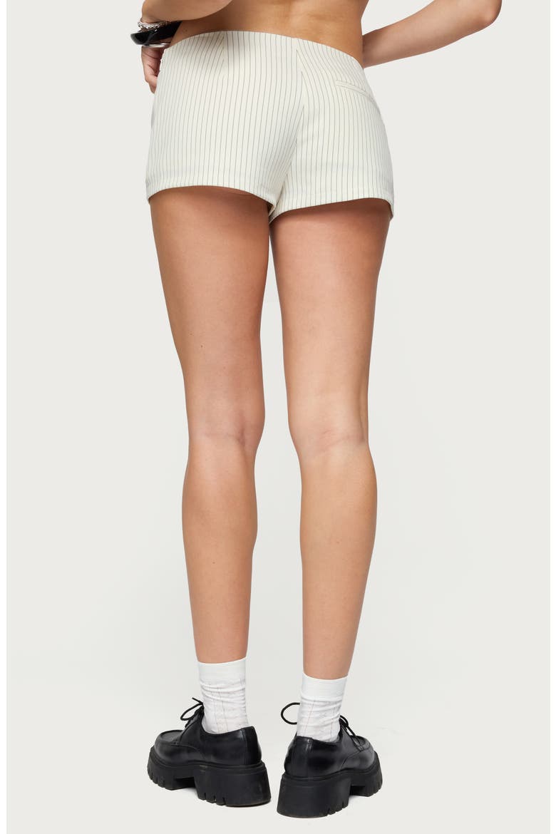 Annalisa Pinstripe Shorts, Alternate, color, CREAM