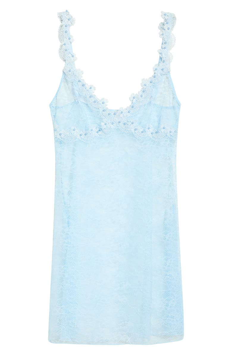 KILO BRAVA Embroidered Lace Slip, Alternate, color, Powder Blue