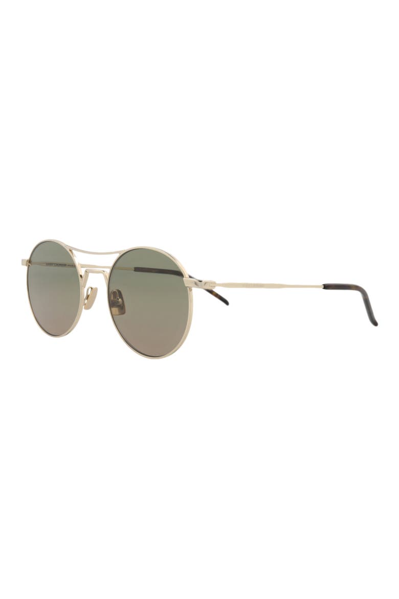51mm Gradient Aviator Sunglasses, Alternate, color, GOLD GOLD GREEN