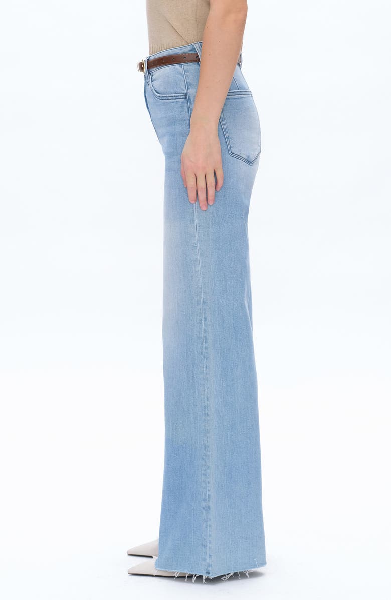 Bayeas Super High Waist Wide Leg Jeans, Alternate, color, Light Blue