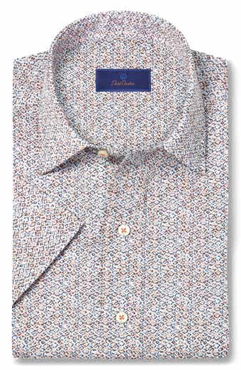 Abstract Print Lyocell Short Sleeve Shirt