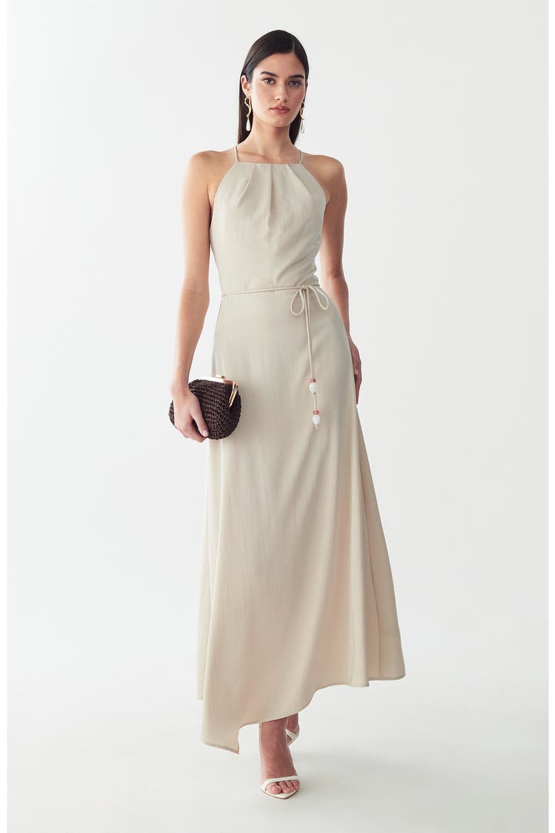 Marni Midi Dress, Alternate, color, Natural