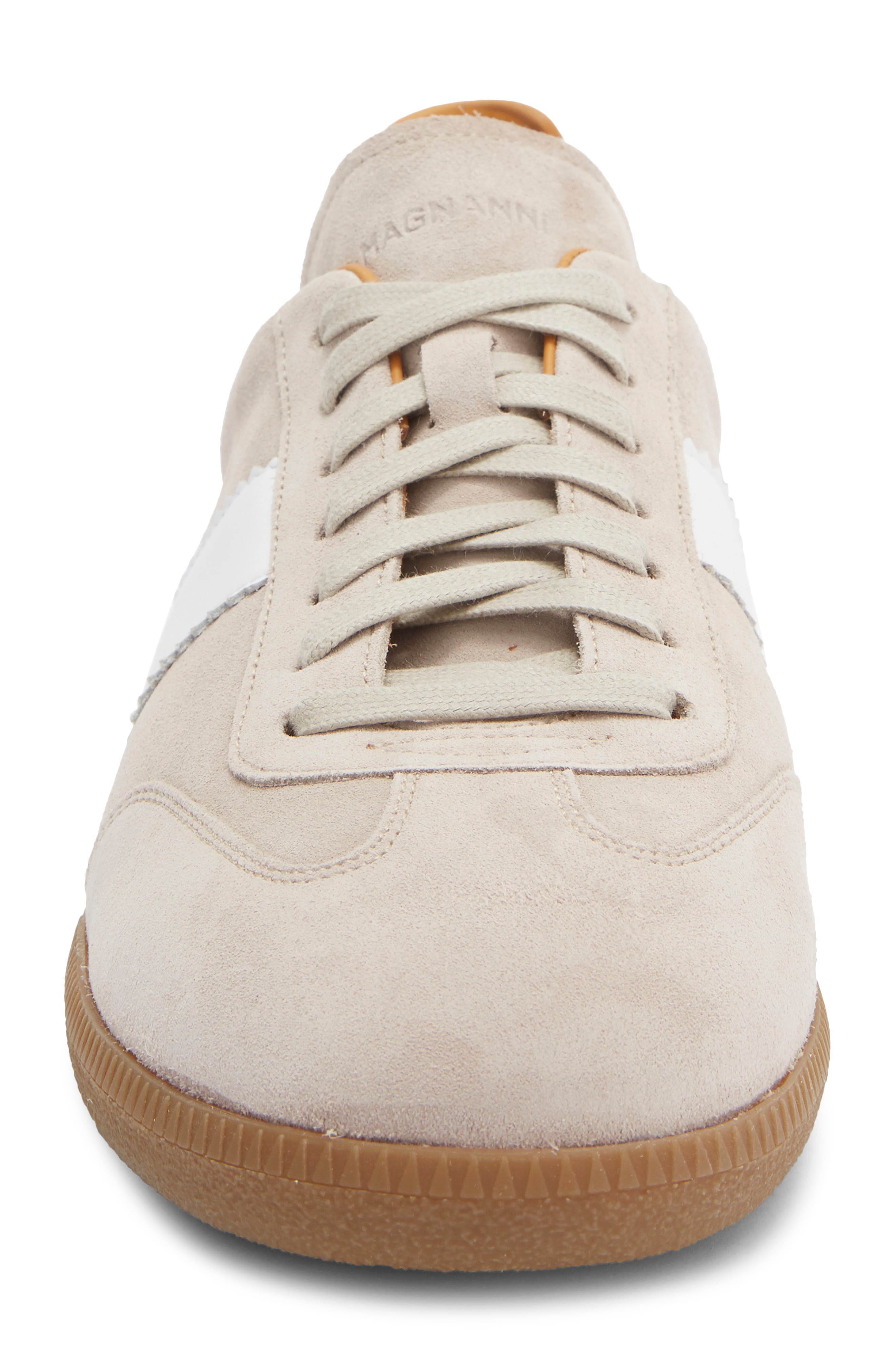 Meta Low Top Sneaker, Alternate, color, CASTORO SUEDE / WHITE