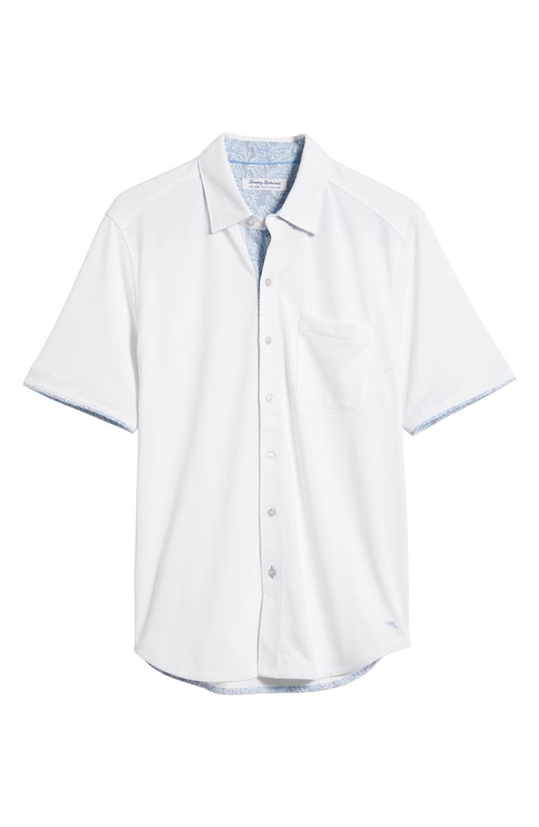 Tommy Bahama San Lucio Shores Soirée Solid Button-Up Shirt, Alternate, color, White