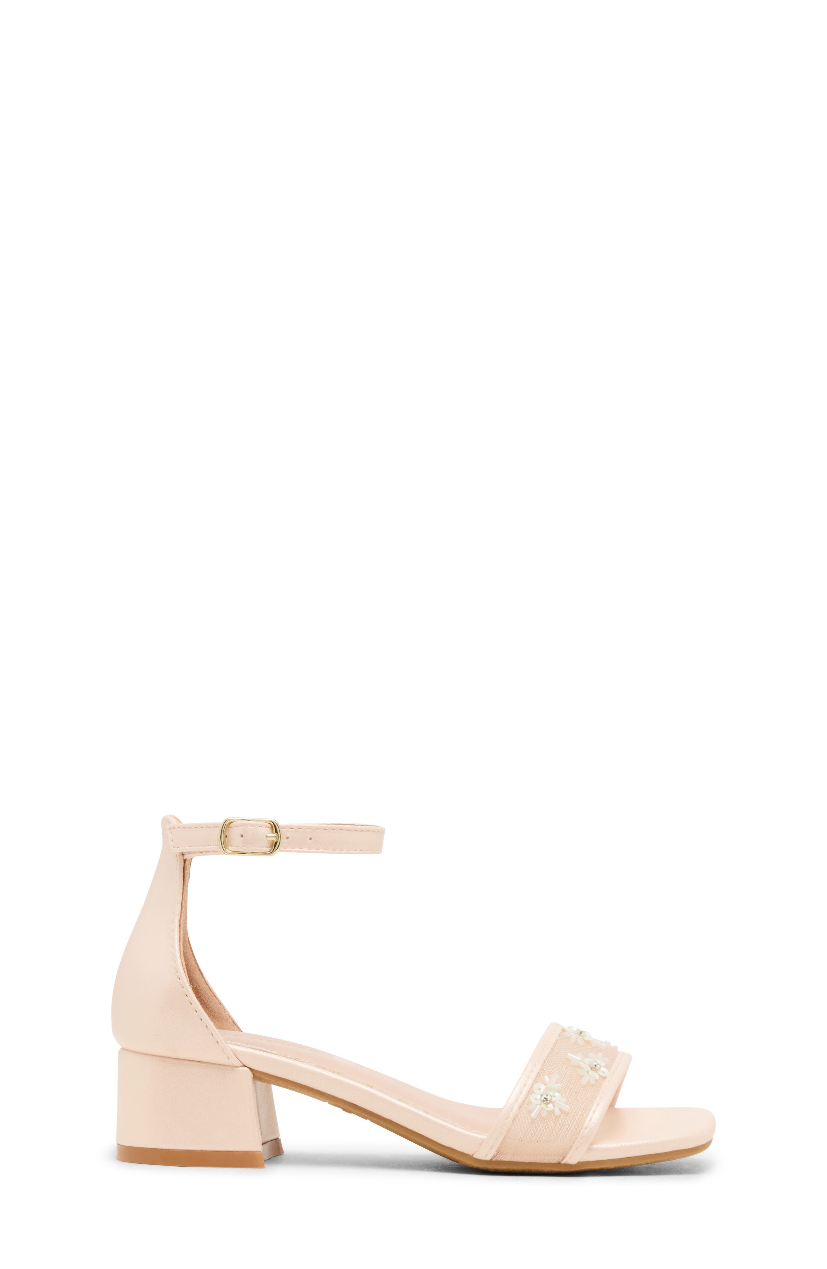 Steve Madden Kids
 JAaliyah Ankle Strap Sandal, Alternate, color, Natural