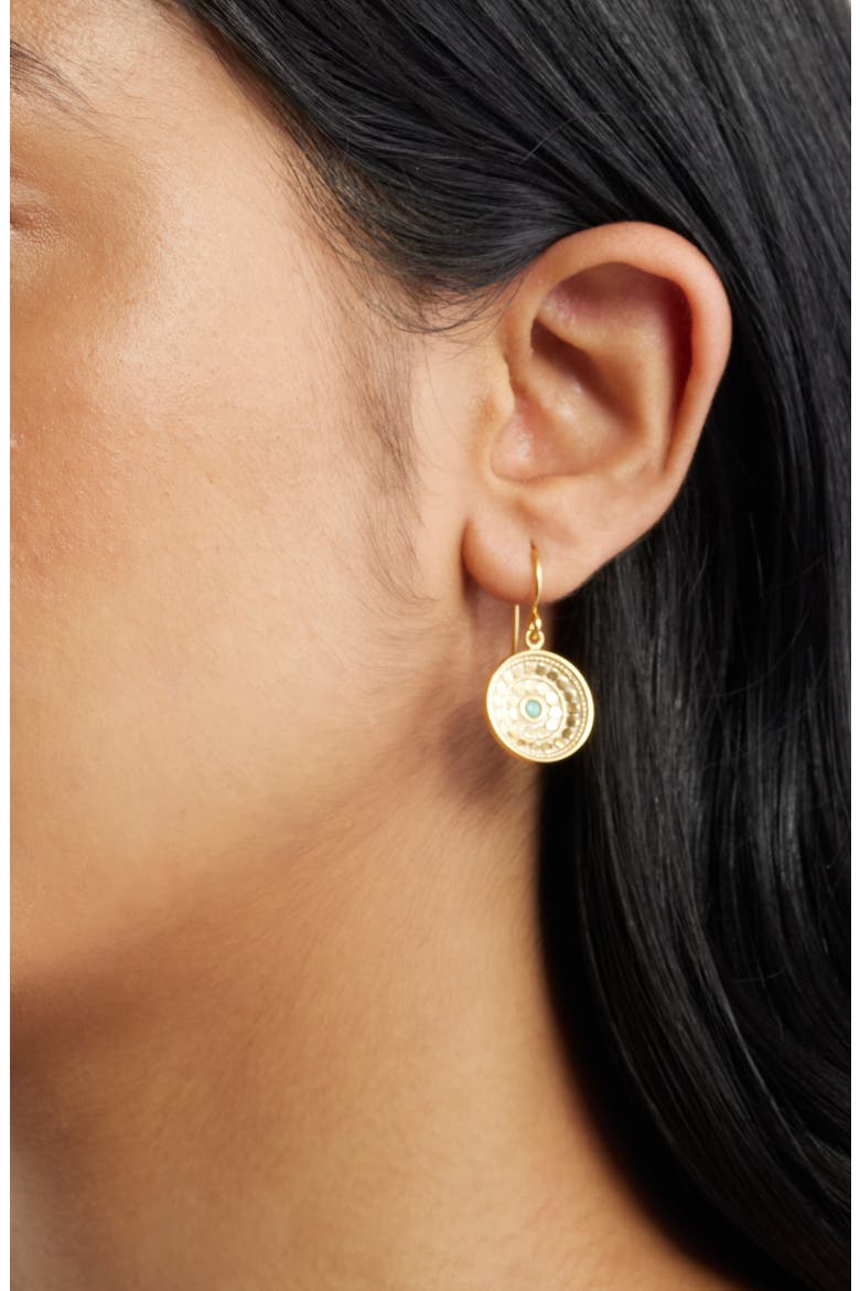 Rosetta Dish Earrings, Alternate, color, GOLD