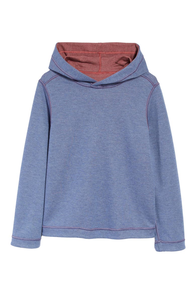 Kids' Solid Reversible Hoodie, Alternate, color, BERRY/ BLUE