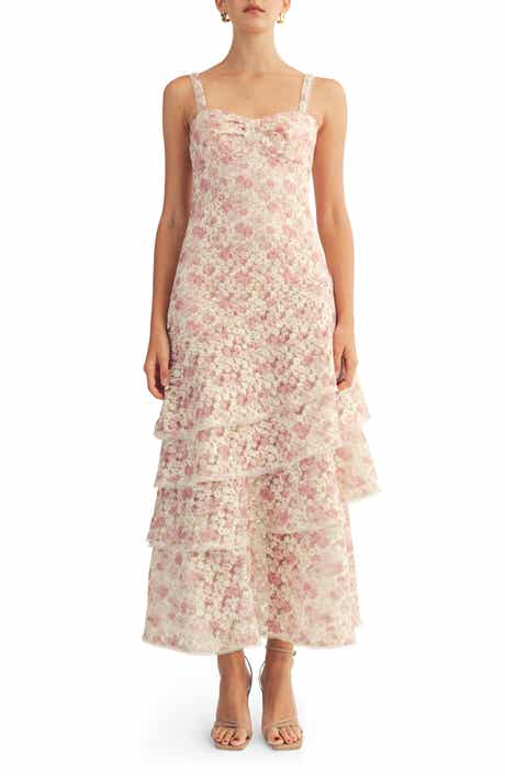Lorraine Layered Ruffle Sleeveless Maxi Dress