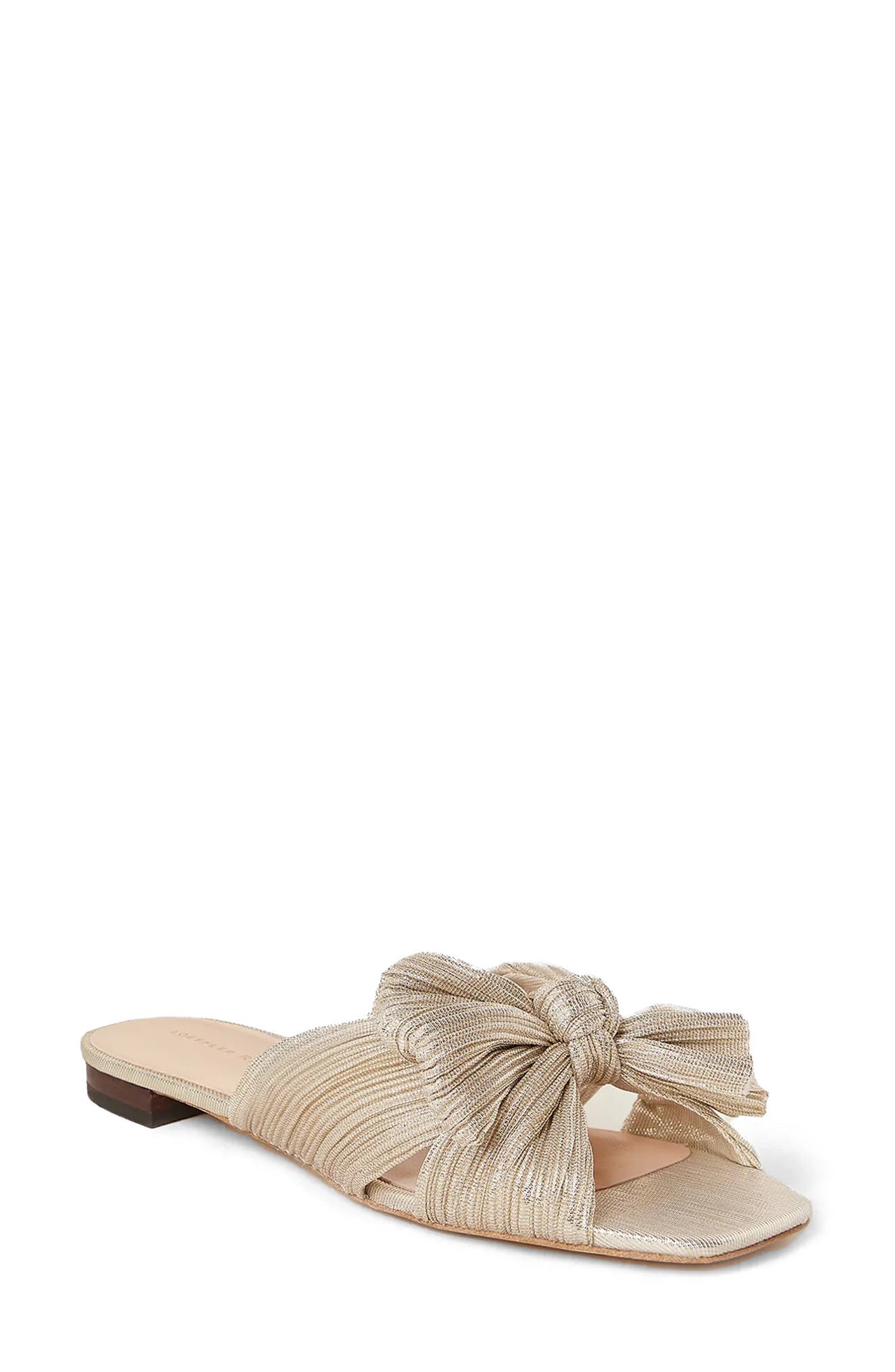 Daphne Slide Sandal, Main, color, PLATINUM