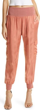Cinq à Sept Giles Cupro Crop Cargo Joggers