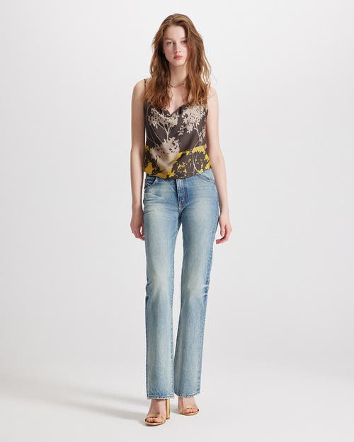 Theo The Label Hydra Printed Cowl Neck Cami In Black