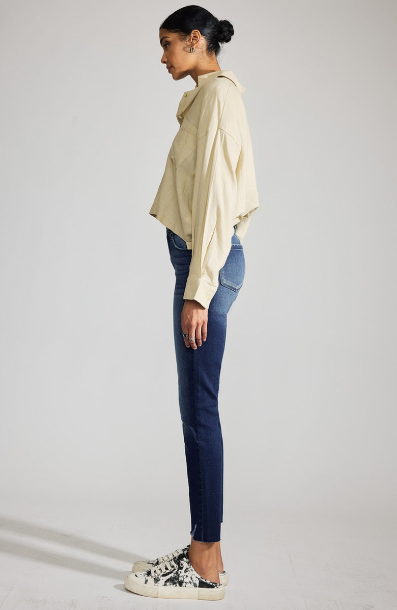 Official Kancan USA Juliana Premier High Rise Ankle Skinny Jeans, Alternate, color, Dark Wash