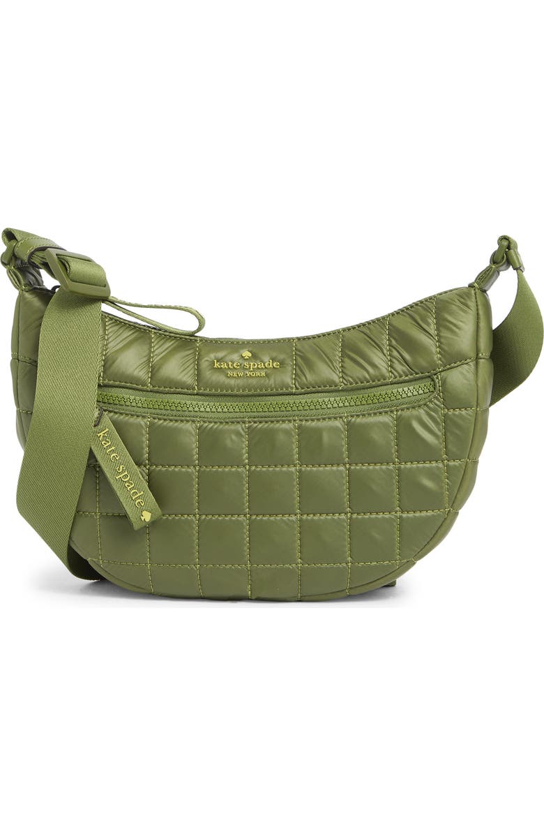 Kate Spade New York camden quilted large sling bag, Main, color, Kelp Forest