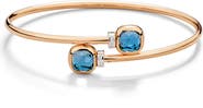 Pomellato Nudo London Blue Topaz & Diamond Bypass Bracelet