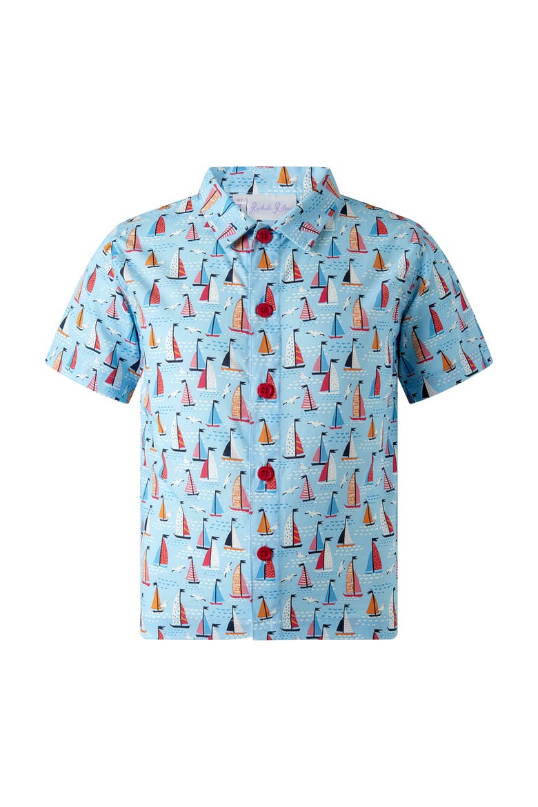 Sailboat Shirt, Main, color, Blue