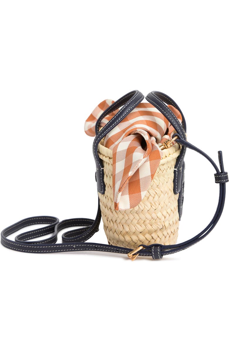 Tory Burch Ella Straw Basket Micro Bag, Alternate, color,
