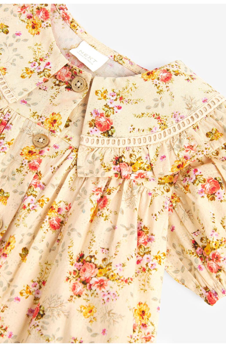 NEXT Kids' Floral Puff Sleeve Dress, Alternate, color, 