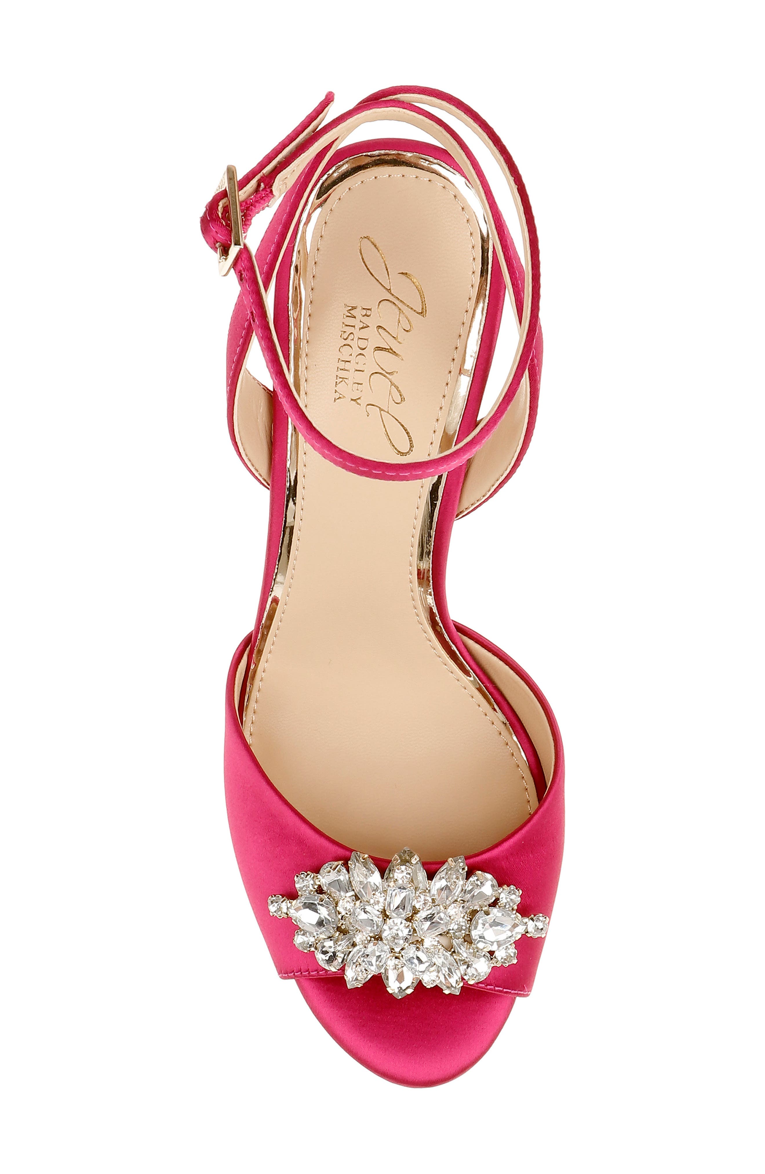 Jessa Sandal, Alternate, color, HOT PINK