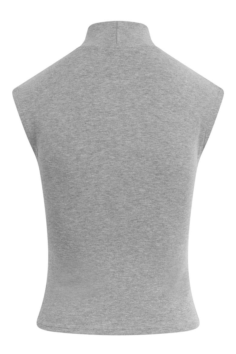 Heritage Mock Neck Top, Alternate, color, HEATHER GREY