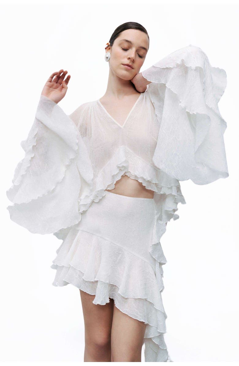 Nocturne Flounce Blouse, Alternate, color,