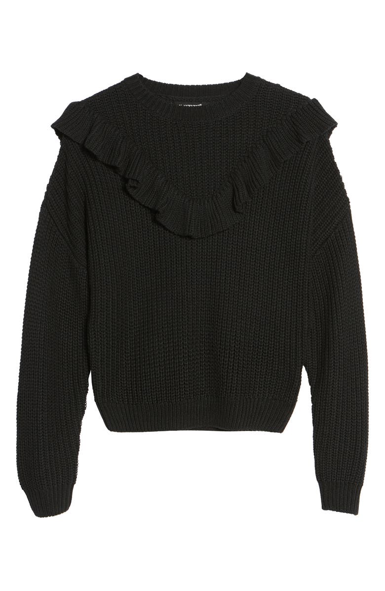 BLANKNYC Ruffle Yoke Sweater, Alternate, color,