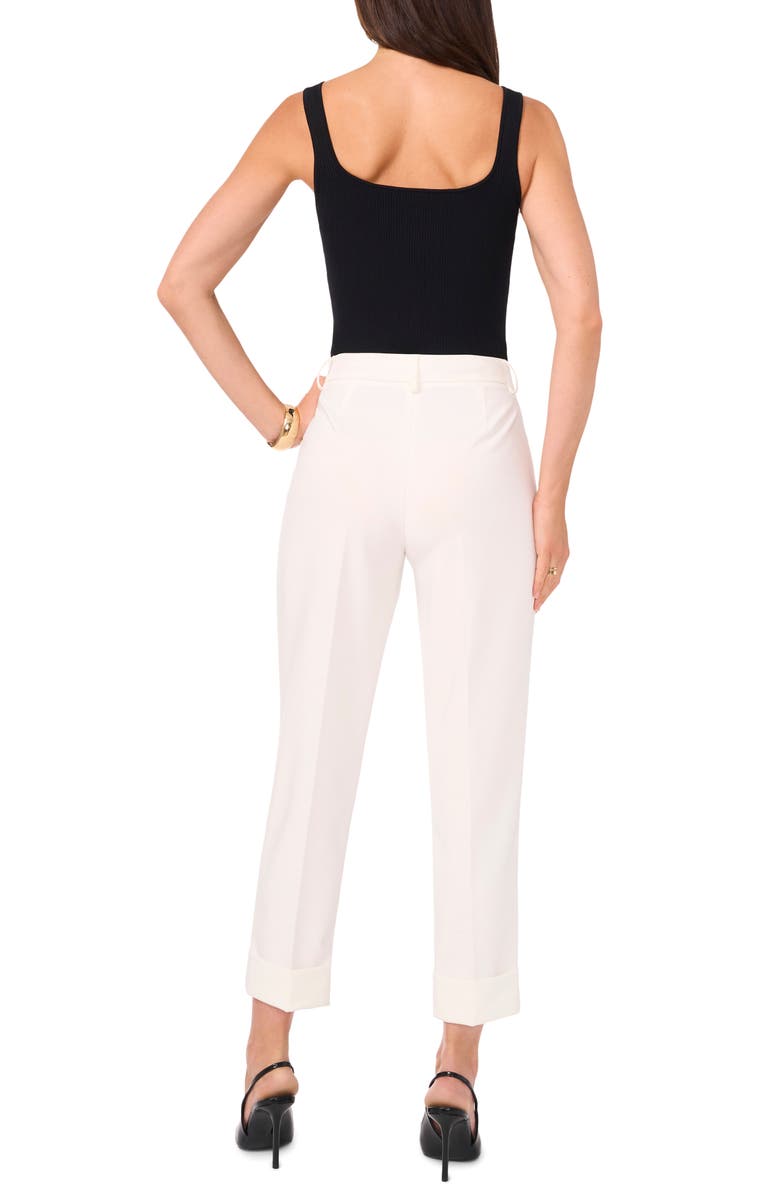 Vince Camuto Large Cuff Tailored Pants, Alternate, color, New Ivory