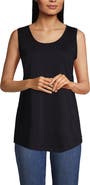Lands' End Supima Cotton Tunic Tank Top
