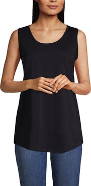 Lands' End Supima Cotton Tunic Tank Top