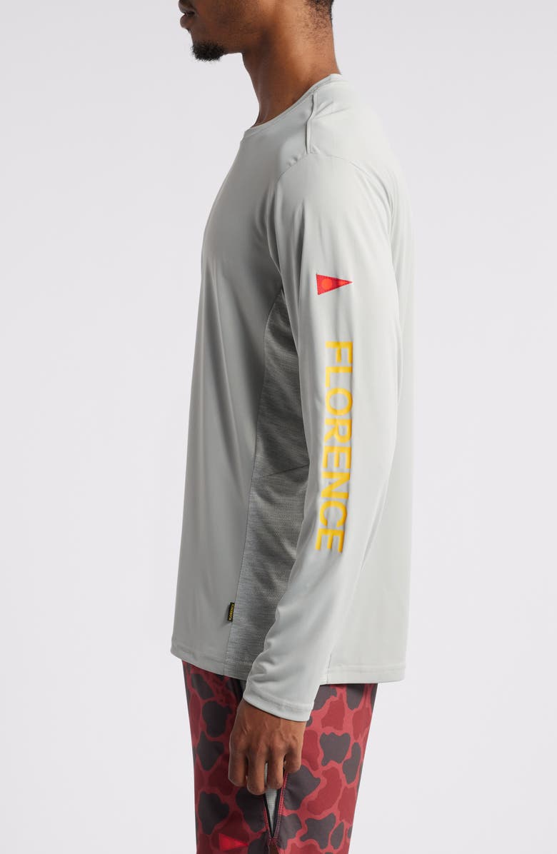 Florence Sun Pro Logo Long Sleeve Performance T-Shirt, Alternate, color, Light Grey